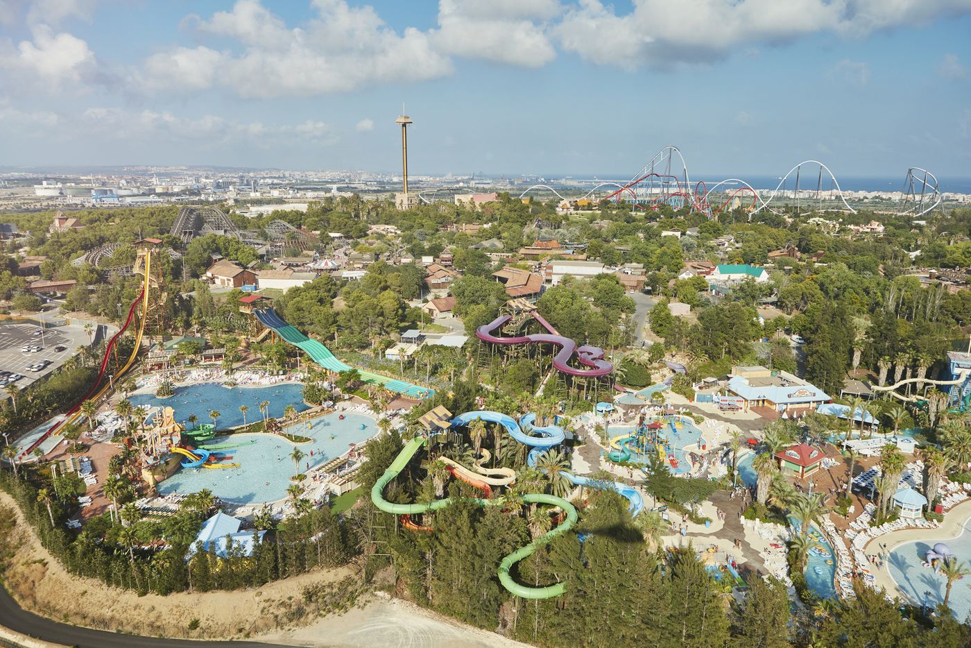 Luftaufnahme des Caribe Aquatic Park