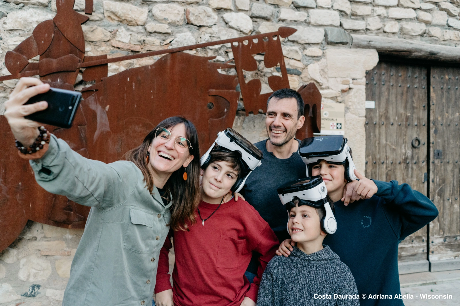 familia en ruta templaria