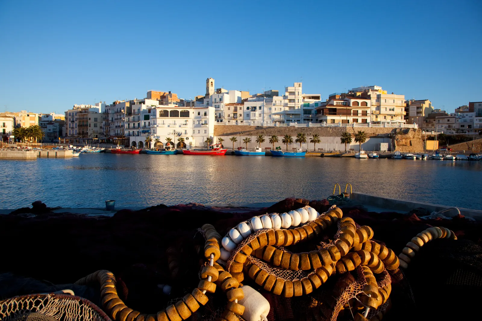 Xarxes al port de l'Ametlla de Mar