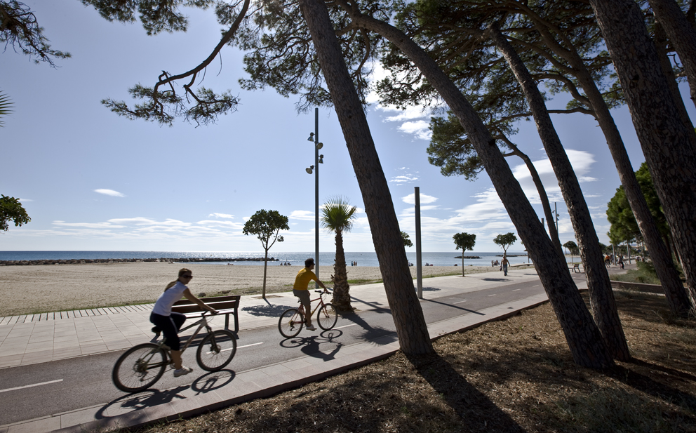 De Salou a Cambrils en bicicleta